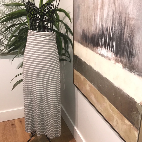 J. Crew Dresses & Skirts - J. Crew Striped Long Maxi Skirt